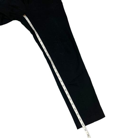 Zara Basic Pants  Slim Leg Black Faux Pockets Zip Detail Women's Medium - Picture 6 of 11